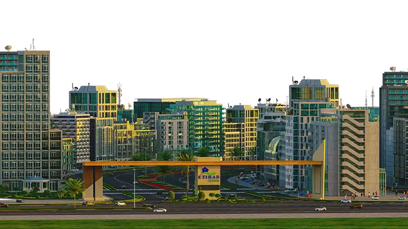 Etihad Town Phase 2 Developed Sectors & Greenery